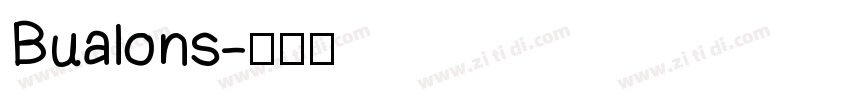 Bualons字体转换