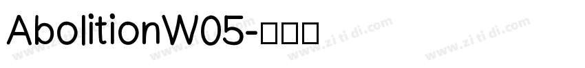 AbolitionW05字体转换