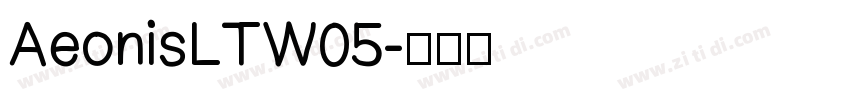 AeonisLTW05字体转换