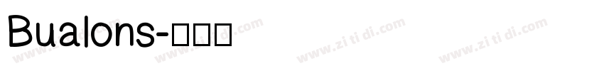 Bualons字体转换