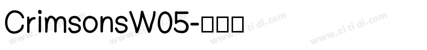CrimsonsW05字体转换