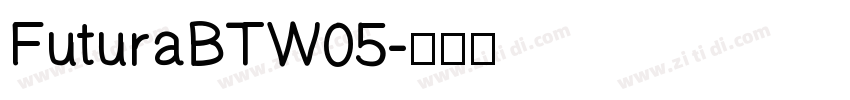 FuturaBTW05字体转换