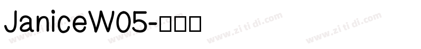 JaniceW05字体转换