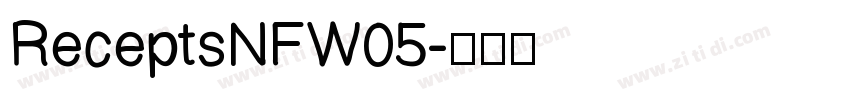 ReceptsNFW05字体转换