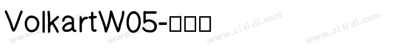 VolkartW05字体转换
