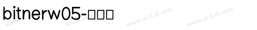 bitnerw05字体转换