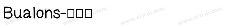 Bualons字体转换