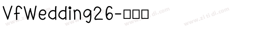 VfWedding26字体转换