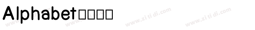 Alphabet字体转换