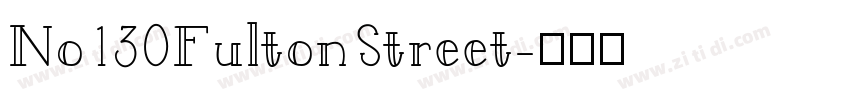 No130FultonStreet字体转换