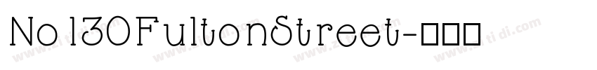 No130FultonStreet字体转换