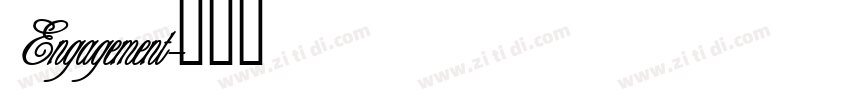 Engagement字体转换