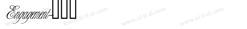Engagement字体转换