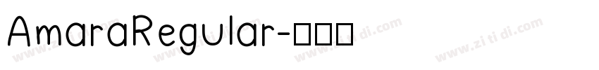 AmaraRegular字体转换