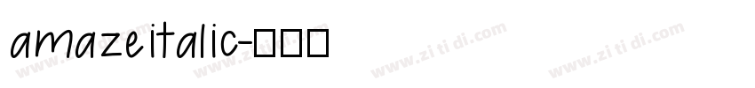 amazeitalic字体转换