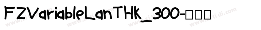 FZVariableLanTHK_300字体转换