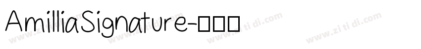 AmilliaSignature字体转换