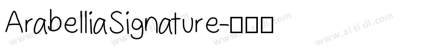 ArabelliaSignature字体转换