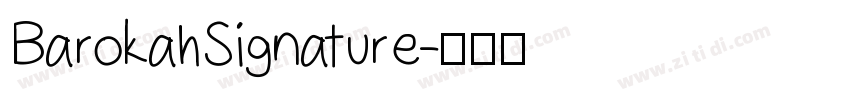 BarokahSignature字体转换
