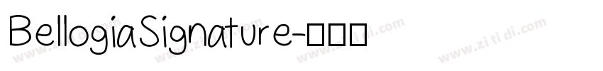 BellogiaSignature字体转换