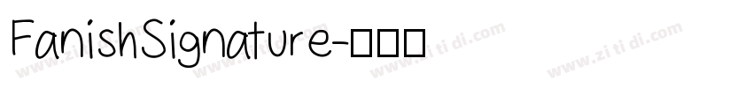 FanishSignature字体转换