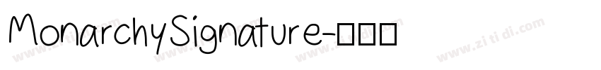 MonarchySignature字体转换