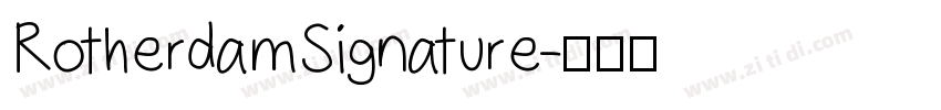 RotherdamSignature字体转换