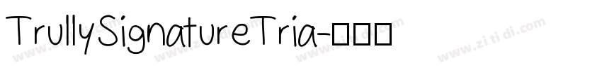 TrullySignatureTria字体转换