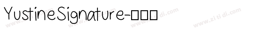 YustineSignature字体转换