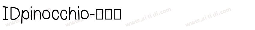 IDpinocchio字体转换