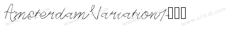 AmsterdamVariation1字体转换