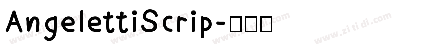 AngelettiScrip字体转换