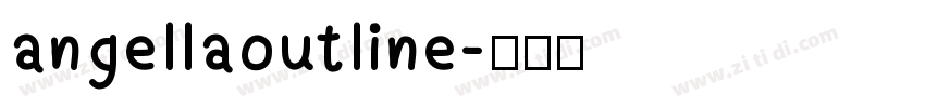 angellaoutline字体转换