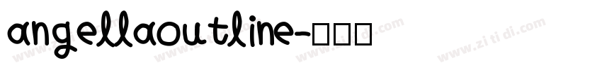angellaoutline字体转换