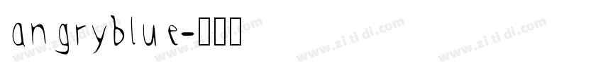 angryblue字体转换