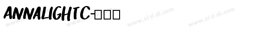 AnnaLightC字体转换