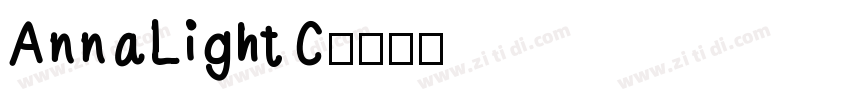 AnnaLightC字体转换