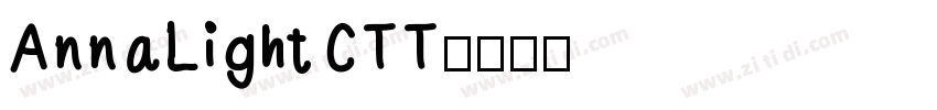 AnnaLightCTT字体转换