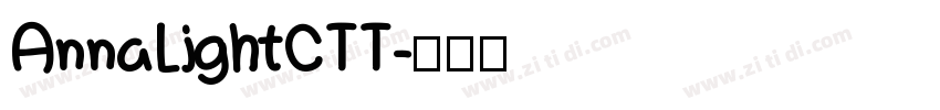 AnnaLightCTT字体转换