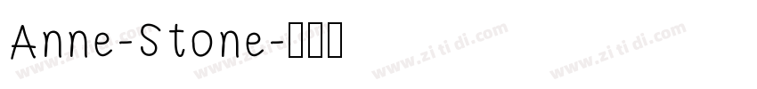 Anne-Stone字体转换