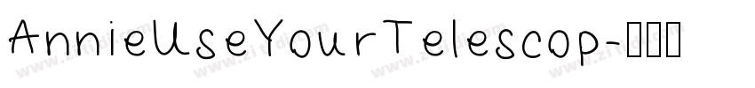 AnnieUseYourTelescop字体转换
