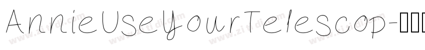AnnieUseYourTelescop字体转换