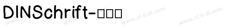 DINSchrift字体转换