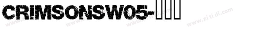 CrimsonsW05字体转换