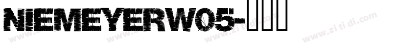 NiemeyerW05字体转换