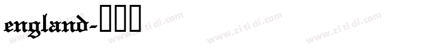 england字体转换