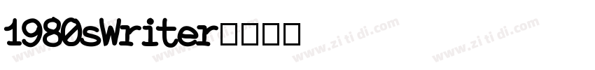 1980sWriter字体转换