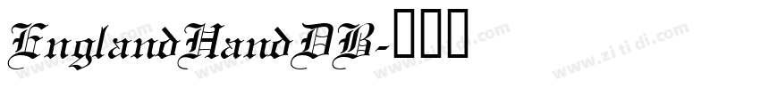EnglandHandDB字体转换