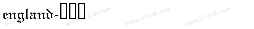 england字体转换