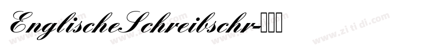 EnglischeSchreibschr字体转换